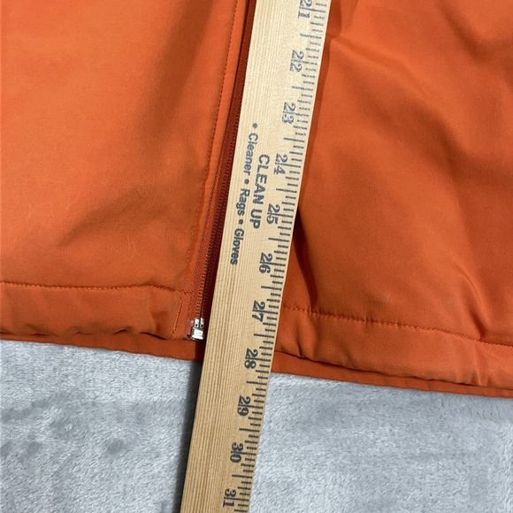 Columbia Mens Jacket L Windbreaker Orange Grey Full Zip Outdoor Hiking Gorpcore - Picture 5 of 10